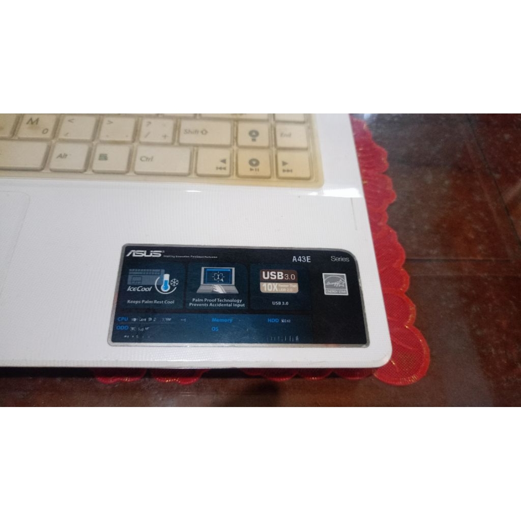 Laptop Asus A43E Bekas