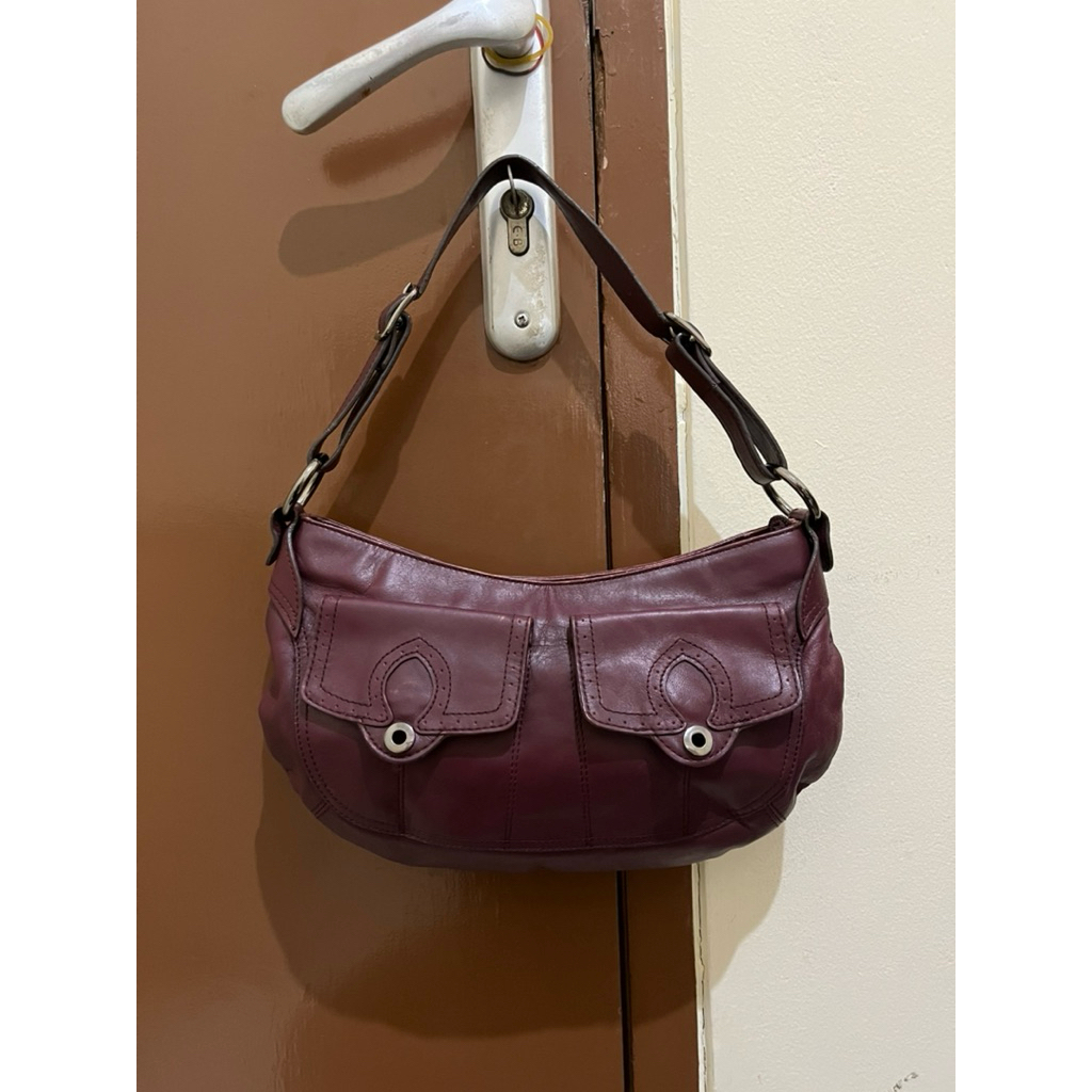 Tas Preloved Shoulder Bag Kulit Asli Tomboy Wiz