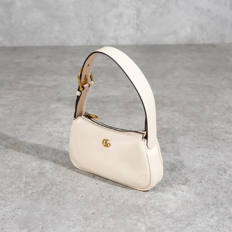 Tas GG MARMONT CREAM LEATHER SHOULDER BAG 100% ORIGINAL