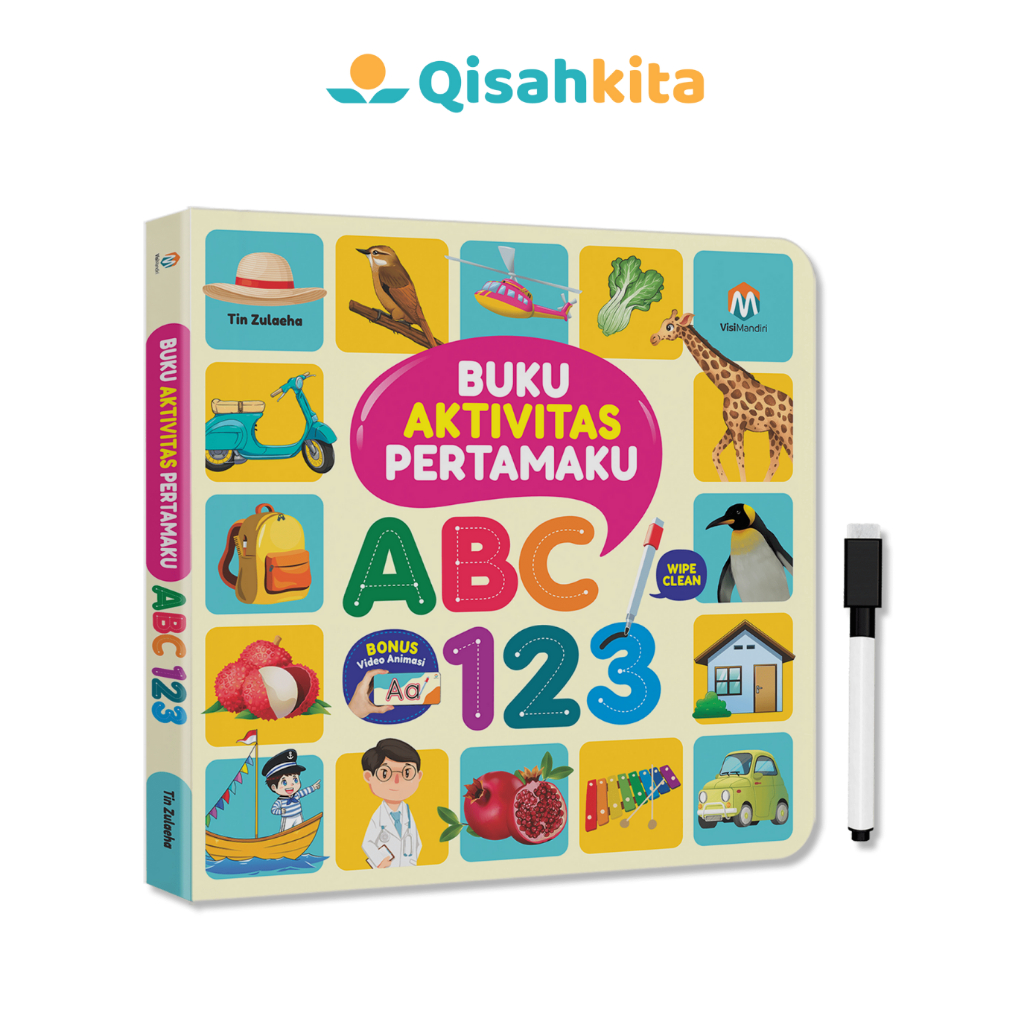 Ziyadbooks Official Buku Aktivitas Bayi Pertamaku ABC 123 Edukasi Anak Bergambar 1 2 3 4 Tahun