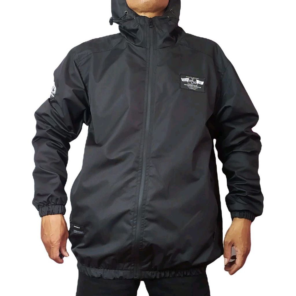 ​Jaket Parasut Pria Kicksoogar / Jaket Hoodie Waterproof Windproof Model Resleting