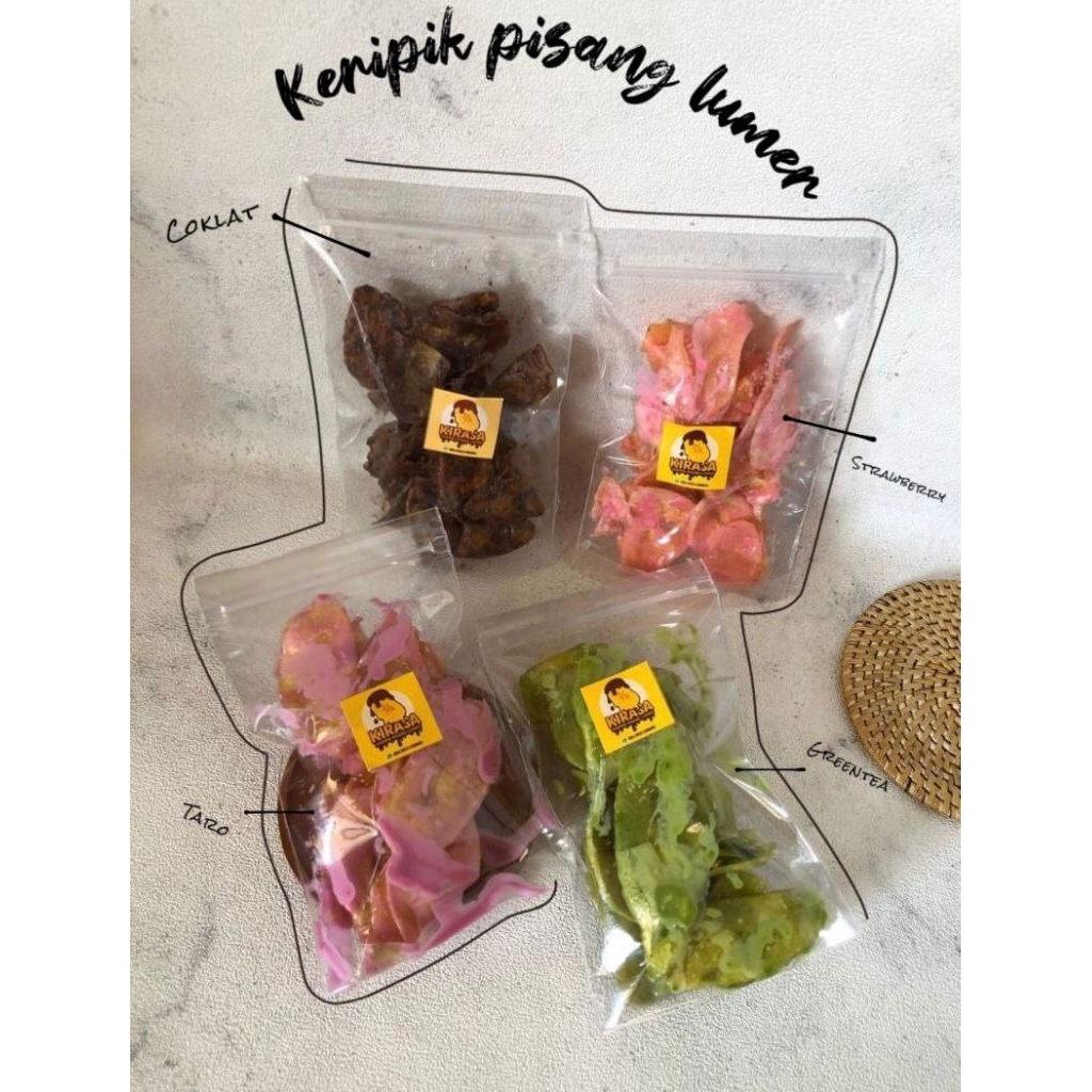 Keripik pisang lumer murah/keripik pisang varian rasa
