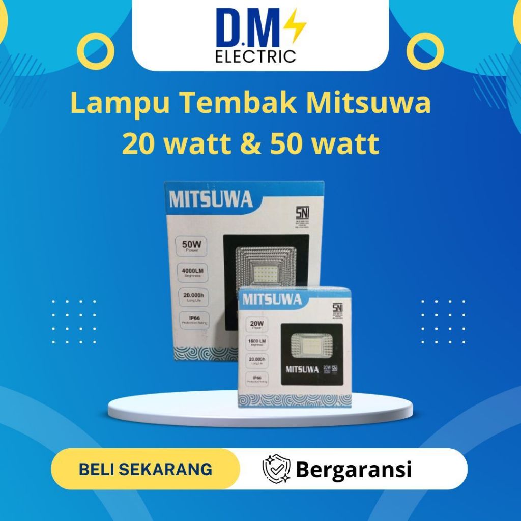 MITSUWA LAMPU LED SOROT 20 WATT & 50 WATT CAHAYA PUTIH
