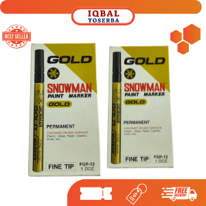 

Snowman Paint Marker Gold / Silver /Spidol Permanent