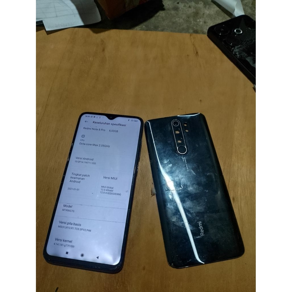 HP RUSAK REDMI NOTE 8 PRO RAM 6/64