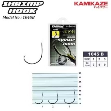 KAIL Pancing Kail Udang KAMIKAZE SHRIMP Hook
