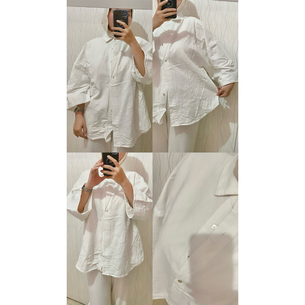 KEMEJA PUTIH OVERSIZE