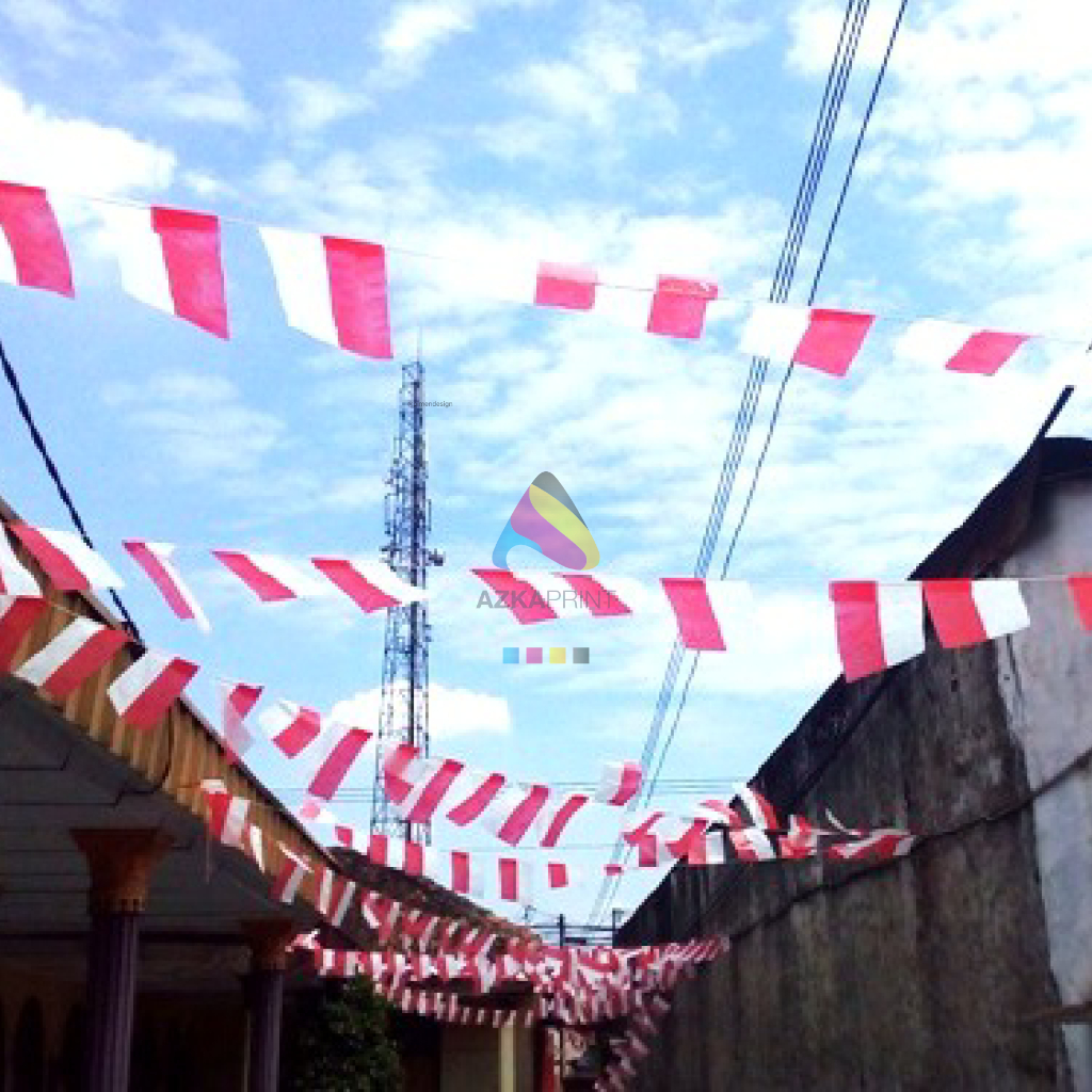 Bendera Plastik Indonesia - bendera plastik merah putih