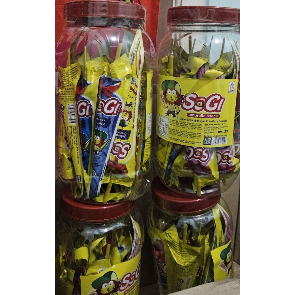 

SALE stok terakhir - Coklat payung SOGI toplesan isi 20 pcs