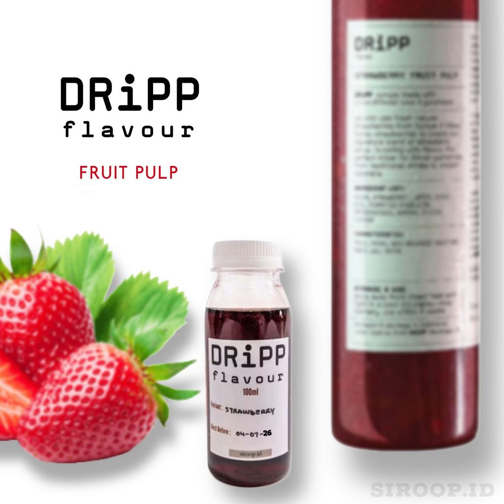 

Dripp Strawberry Pulp Bulir Stoberi Repack 30ml 75ml 100ml