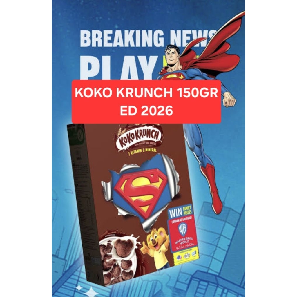 

koko krunch 150 gram edisi SUPERMAN hadiah ke Dubai ed 2026