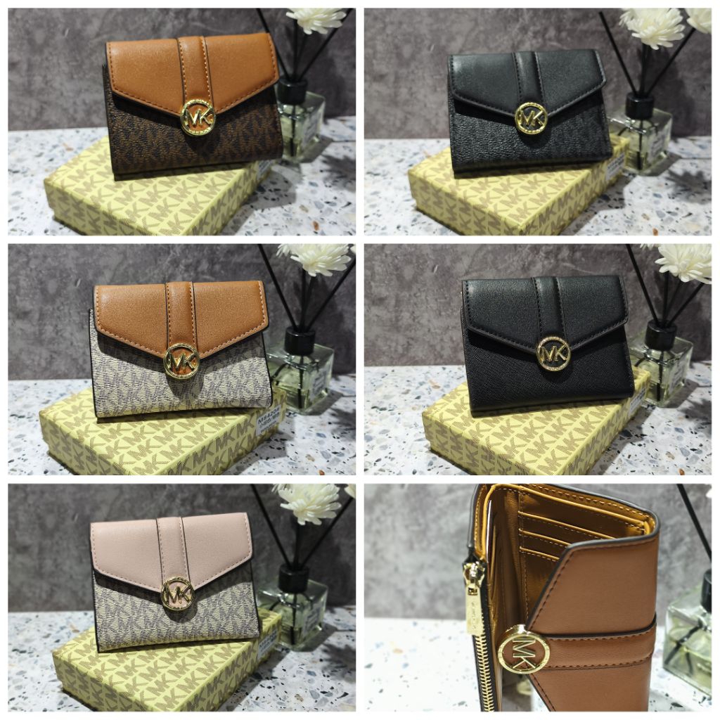 Dompet mini lipat 3 wanita import free box