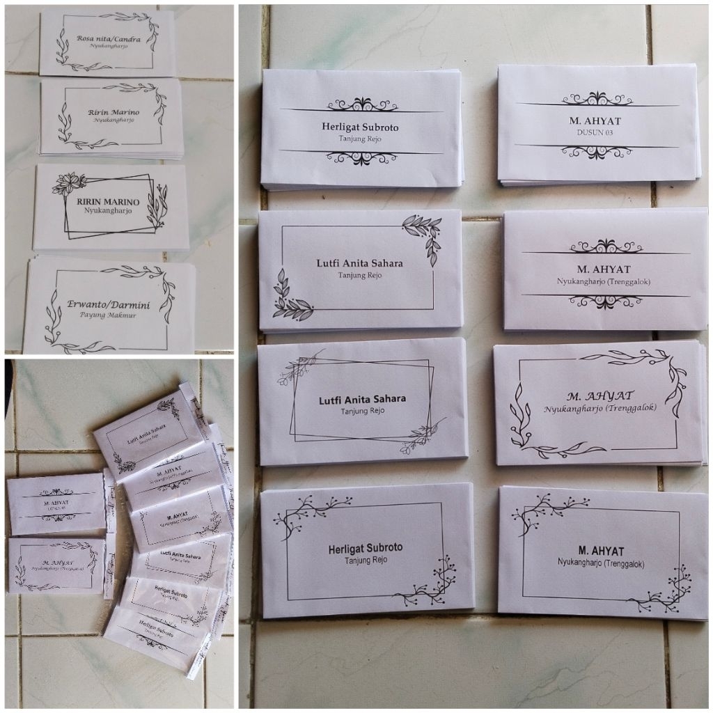 

[50 pcs] Amplop kondangan custom