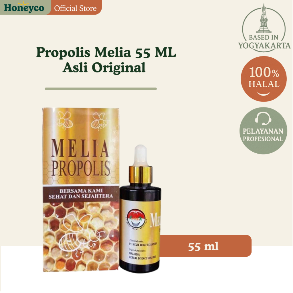 Propolis Melia Original 100%  - Melia Propolis Asli Original Membantu Memelihara Daya Tahan Tubuh