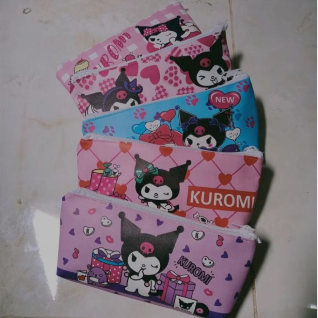 

tepak pensil kuromi, balerina, tung2 sahur, cappucino dll