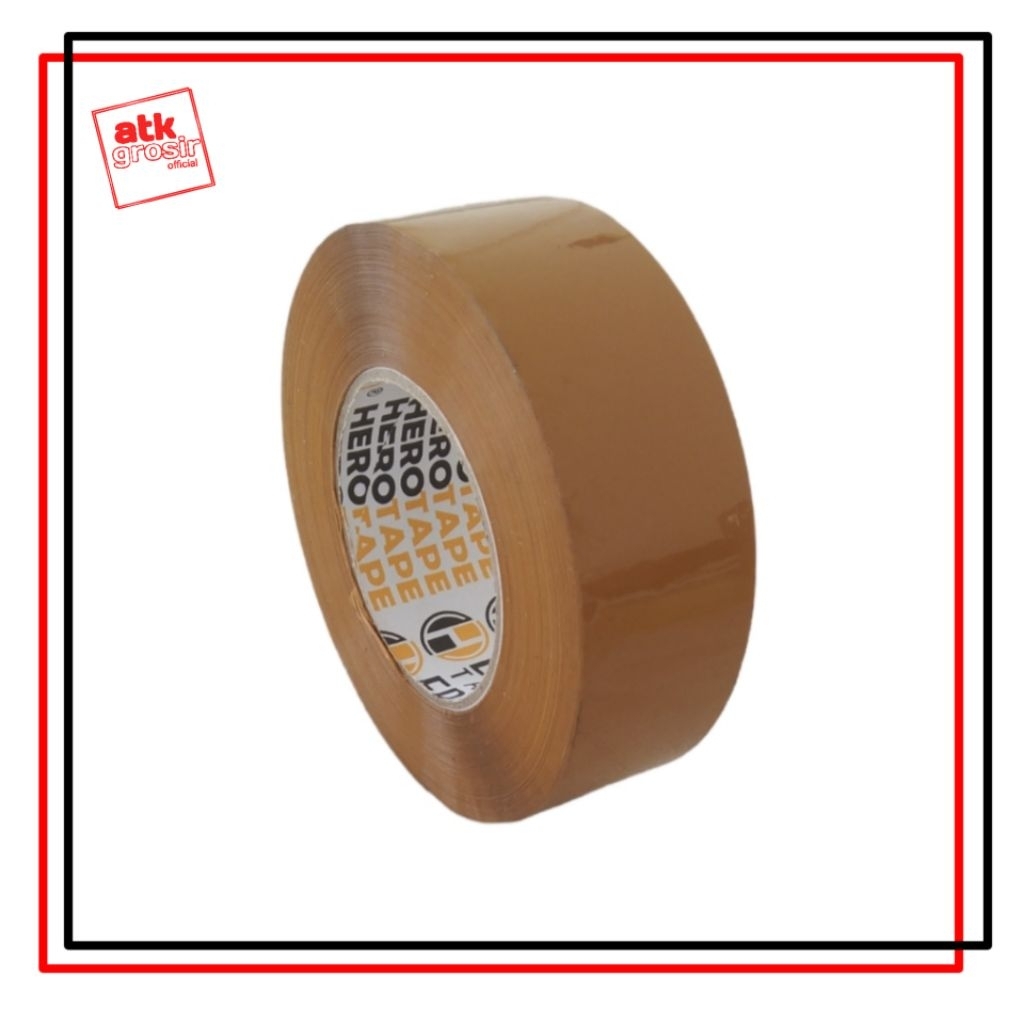 [1 dus] lakban 300 yard / lakban bening/ lakban coklat