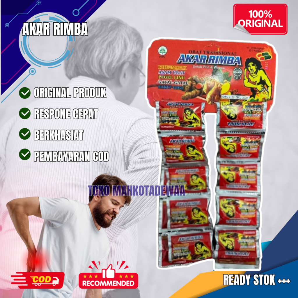 

kapsul akar rimba 1 renceng isi 20 sachet