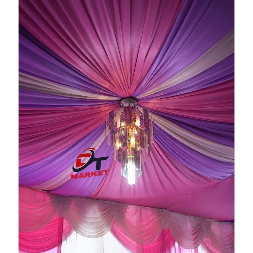 Plafon dekorasi tenda pesta/terop 4x6