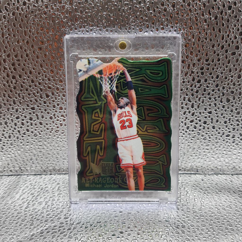 265. Kartu Basket - Custom Card 1996-97 Metal Net-Rageous Michael Jordan #5 Michael Jordan