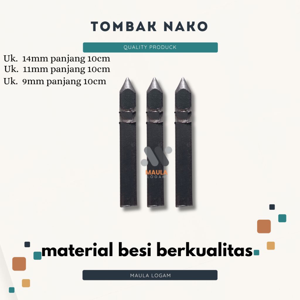 Tombak nako ornamen pagar tralis