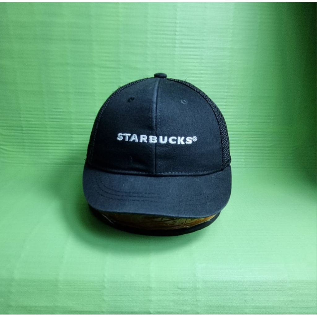 topi visor pendek starbucks