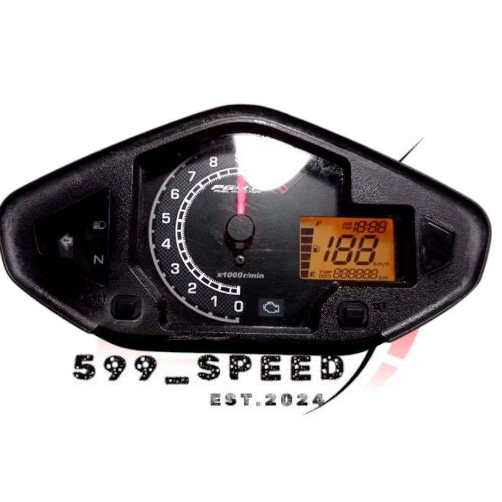 speedometer kilometer motor honda megapro monoshock Fi original