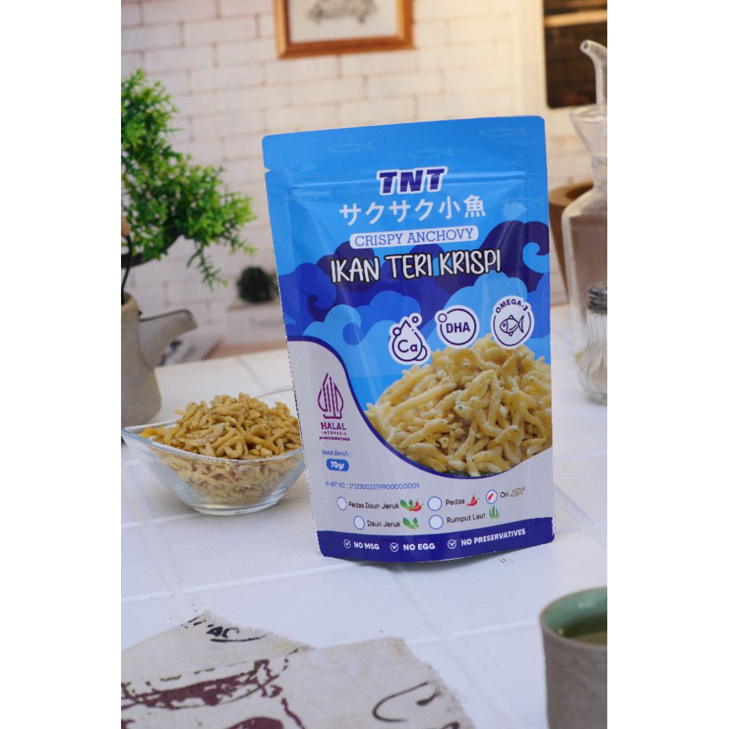 

Teri Crispy ORI Gurih Nagih MSG Free