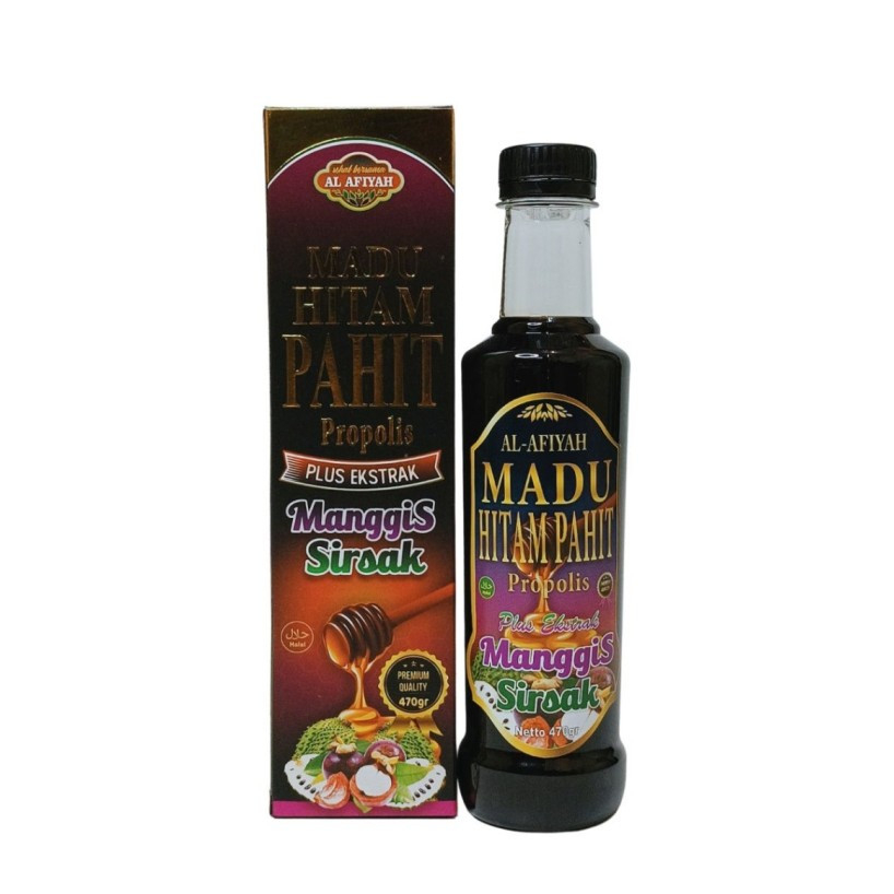 

Madu Hitam Pahit ALAFIYAH 470gr Madu Pahit Herbal Untuk Diabetes Kolesterol Gula Darah Imun tubuh