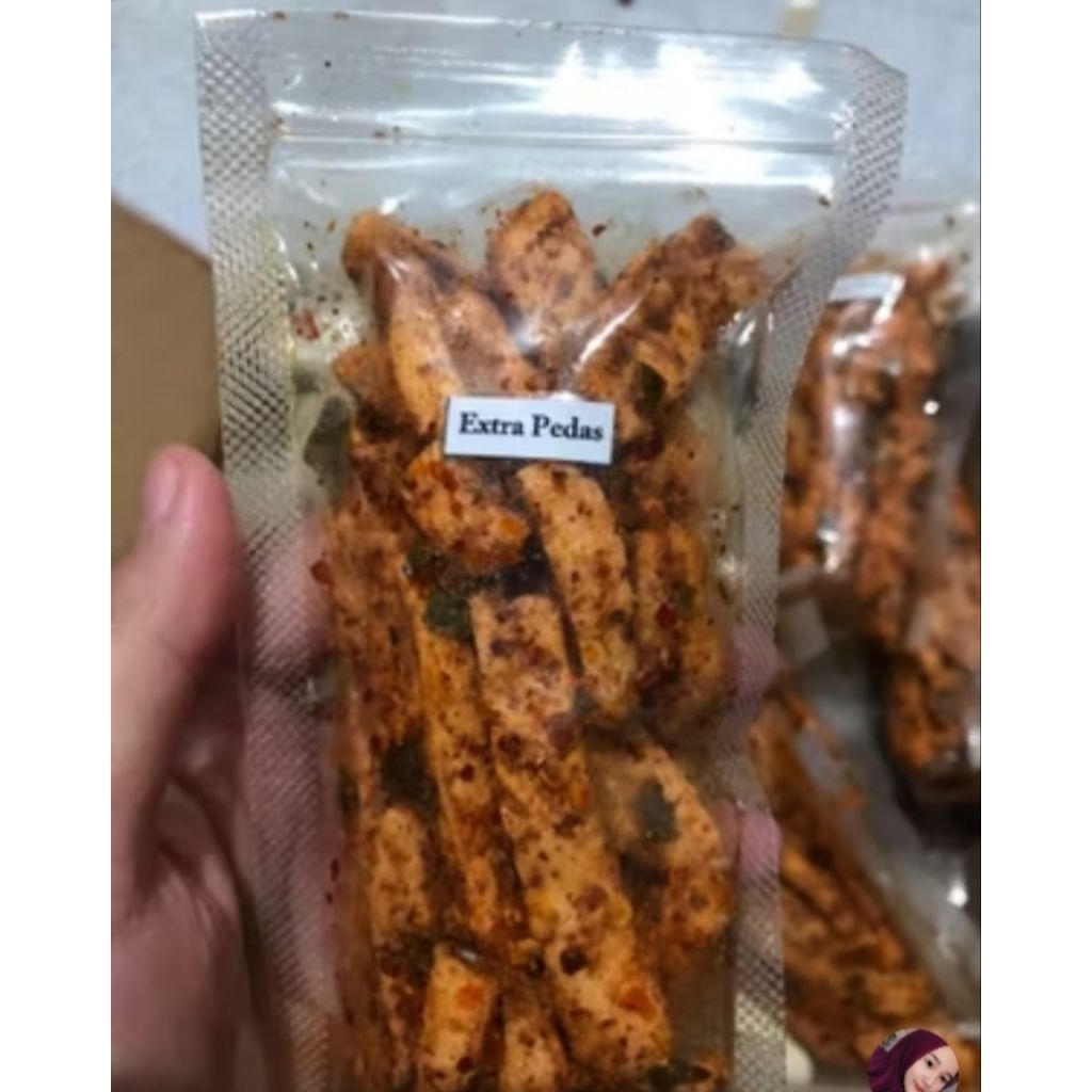 

(Untuk di Jual lagi) Basreng daun Jeruk, Original, pedas, extra pedas 20pcs berat 50gram