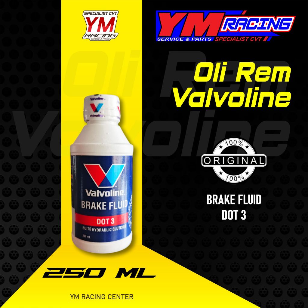 MINYAK REM VALVOLINE 250 ML DOT 3 / OLI REM DOT 3 VALVOLINE 250ML | BRAKE FLUID DOT 3 250ML VALVOLIN