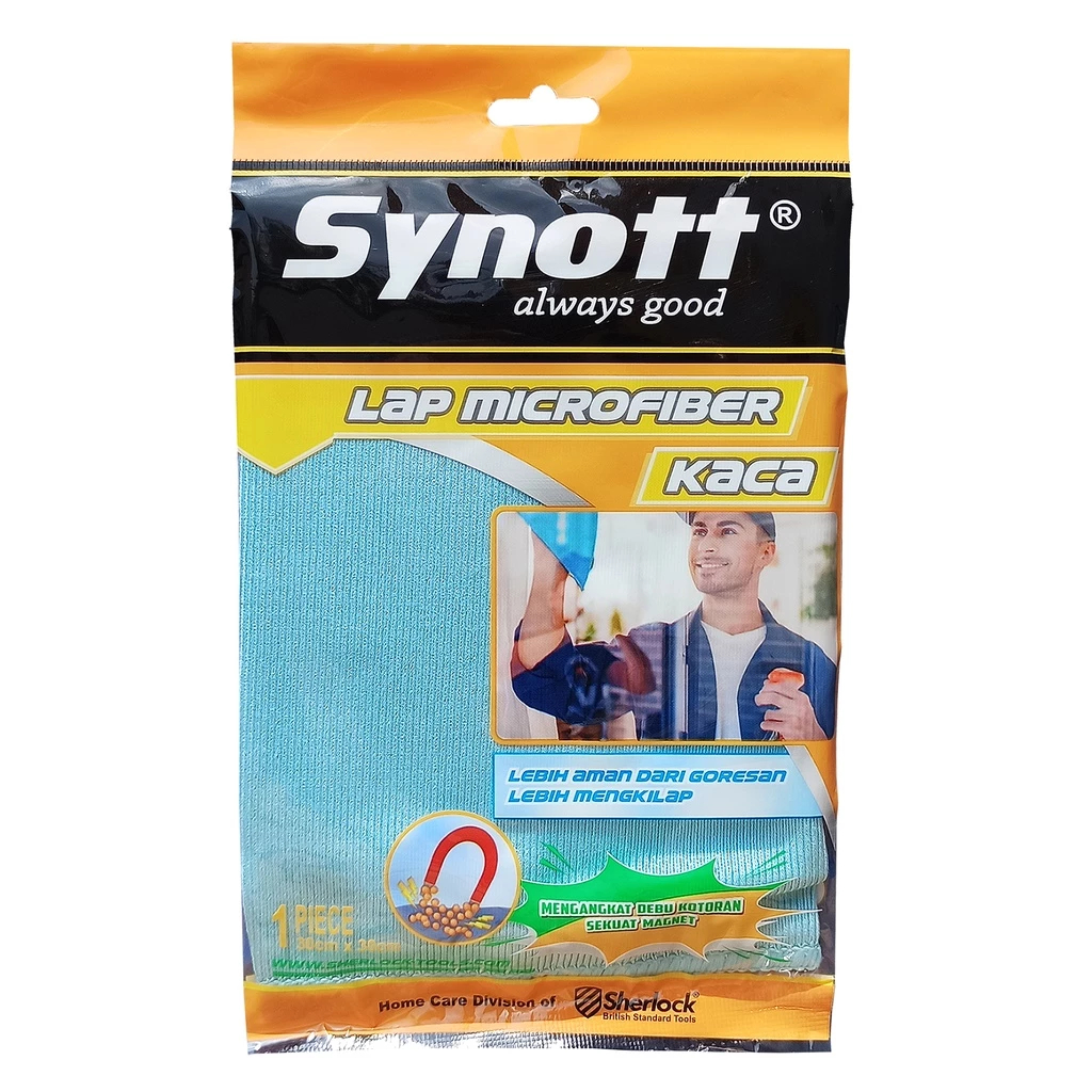 Lap Kain Synott Microfiber Kaca Glass Super Kilap Solusi Aman Gores & Baret/Lap Microfiber Berkualit