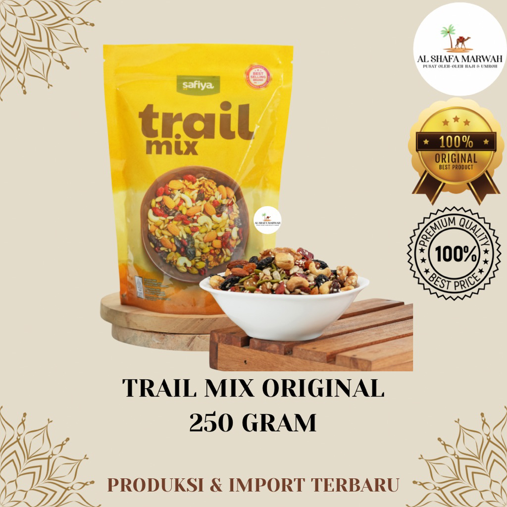 

Trail Mix Safiya Original 250 Gram | Trail Mix | Safiya | Granola | Almond