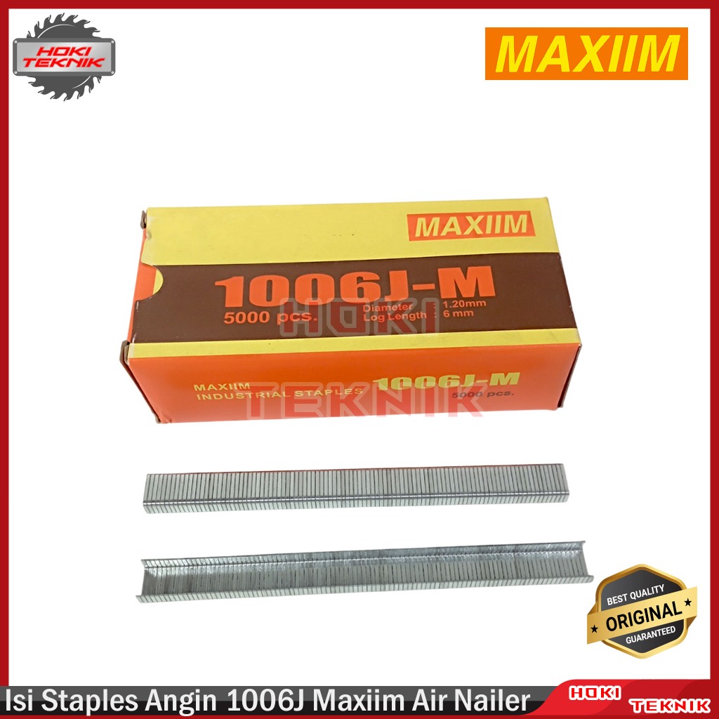 

Isi Staples Angin 1006J Maxiim Air Nailer