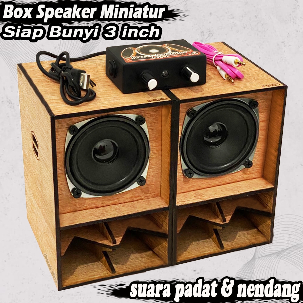 Box Speaker Miniatur Siap Pakai