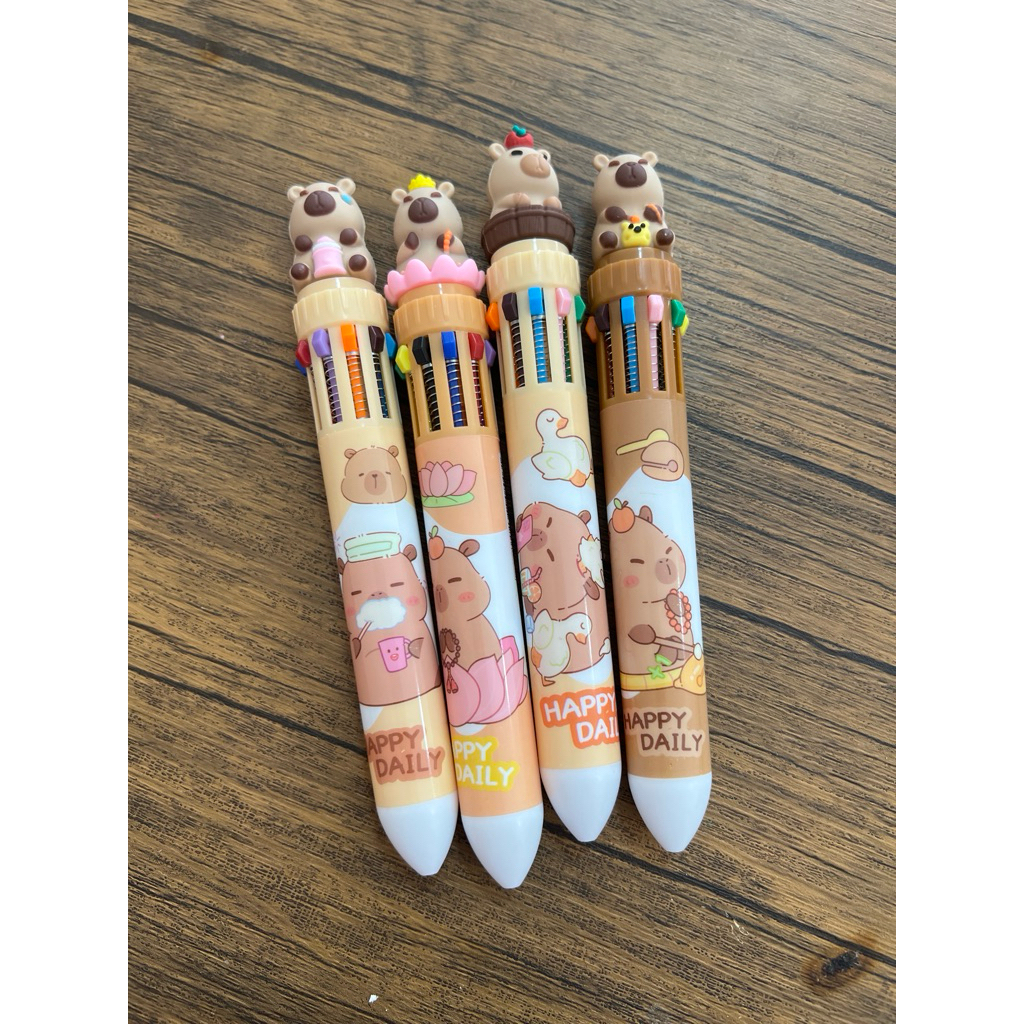 

pulpen 10 warna capybara