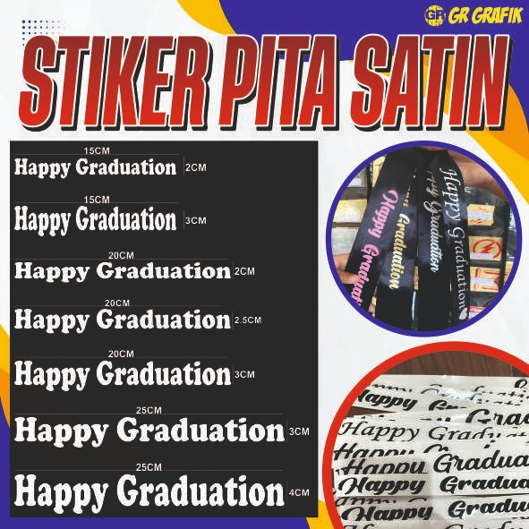 

STICKER PITA BUKET BUNGA/STIKER CUTTING PITA SATIN/STIKER GRADUATION/WEDDING/BIRTHDAY