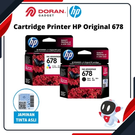 Tinta Printer HP Original 678 Black / DeskJet 1515 2515 2545 2645