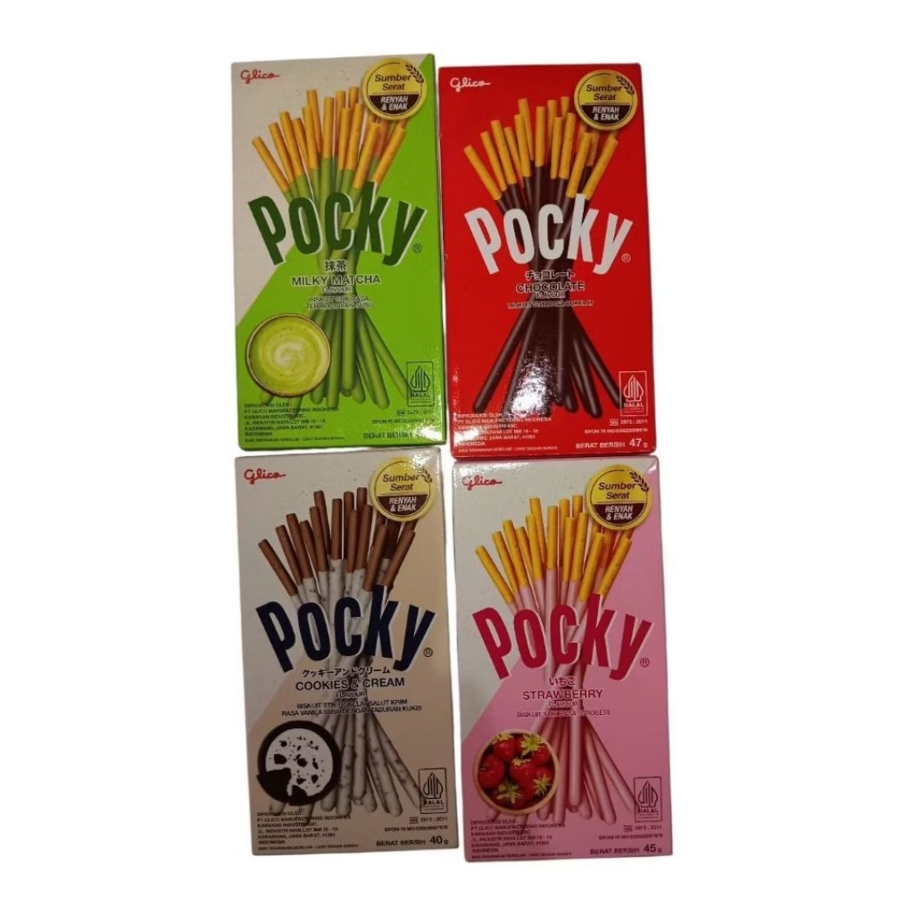

Pocky Biskuit Stik Chocolate, Strawberry,Macha,Cookies,Doble Coco.