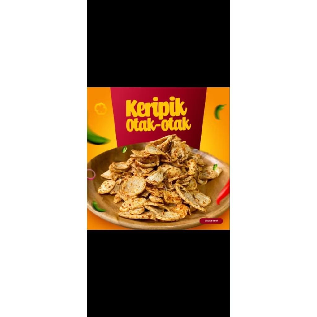 

Otak otak krispi daun jeruk pedas