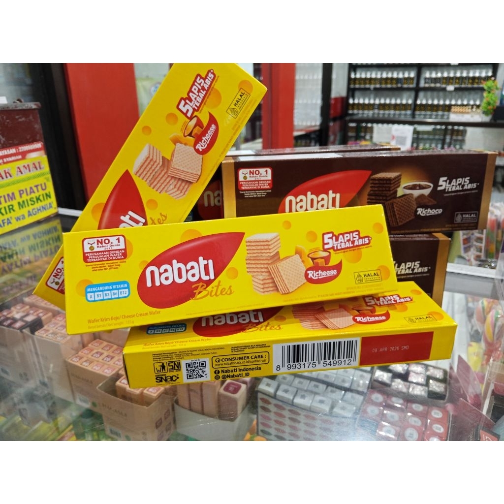 

NABATI BITES 135g Coklat&Keju |5 Lapis Tebal Abiss