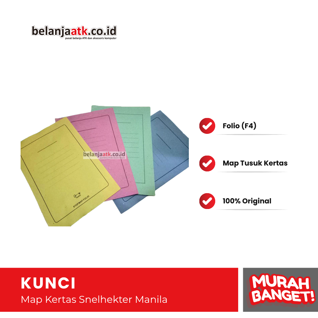 

Map Kertas Snelhekter Manila Ukuran Folio / Map Kertas Tusuk