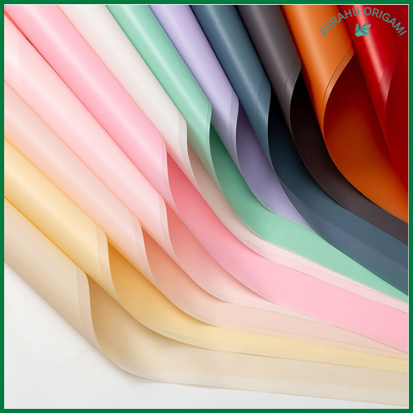 

PACK 20 Cellophane Plain Soft Pastel Flower Wrap Kertas buket bunga KB01