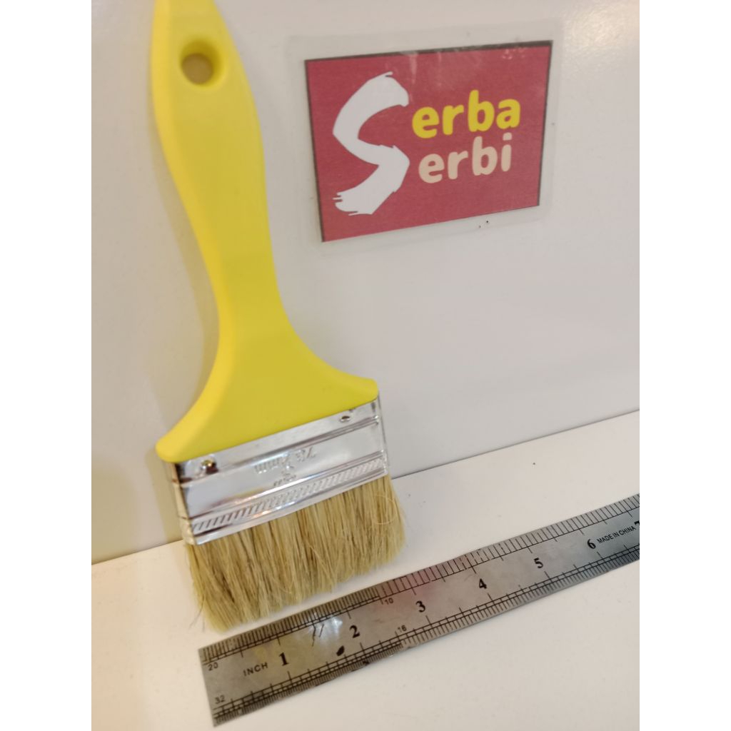 

-/LUSIN 12PCS 3"STANDAR KUAS-Kuas tangan cat air minyak