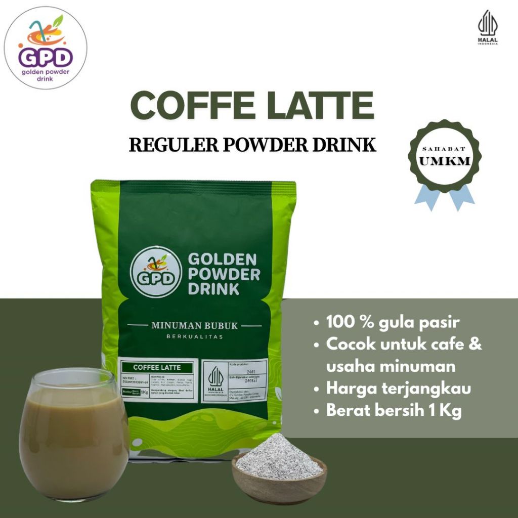 

Bubuk Minuman Reguler - Coffe Latte - Golden powder drink