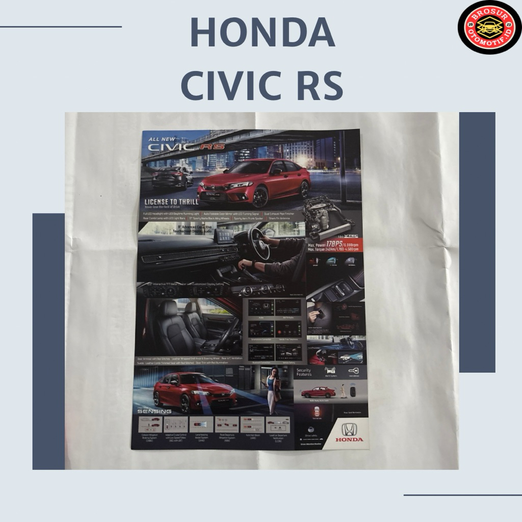 Brosur Honda Civic RS ( flyer )