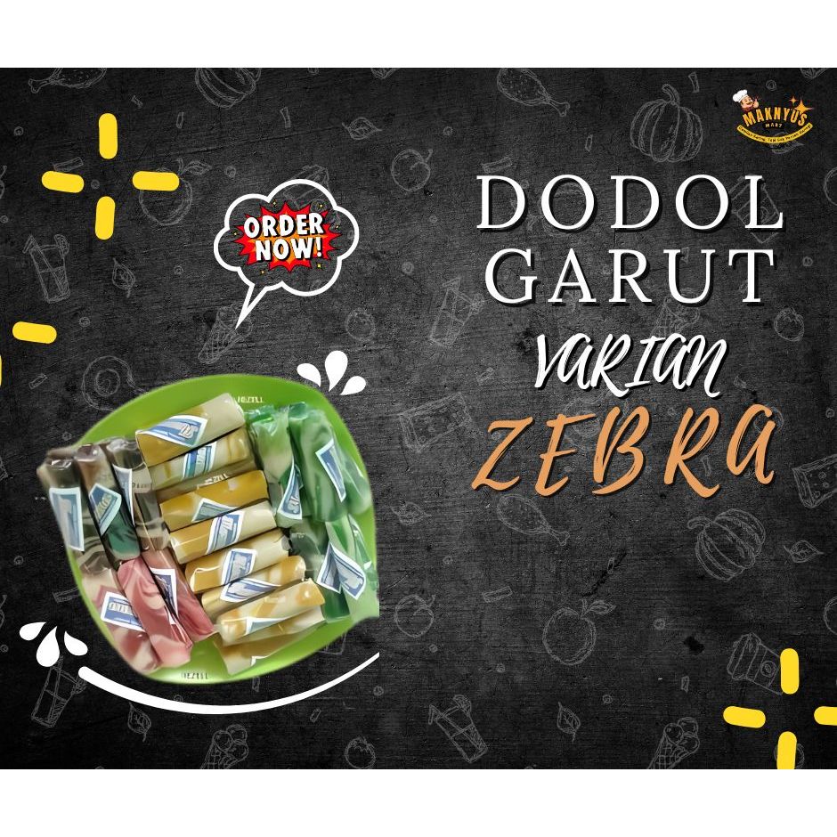 

DODOL GARUT ZEBRA Cemilan Khas Garut Manis legit Isi 1 KG/500GR/250GR