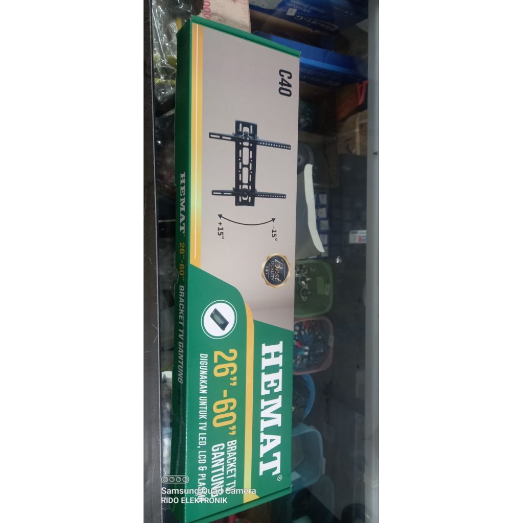BRACKET TV ALAT TMPEL TV DI DINGDING  LED /LCD 24 INCH S/D 60 INCH