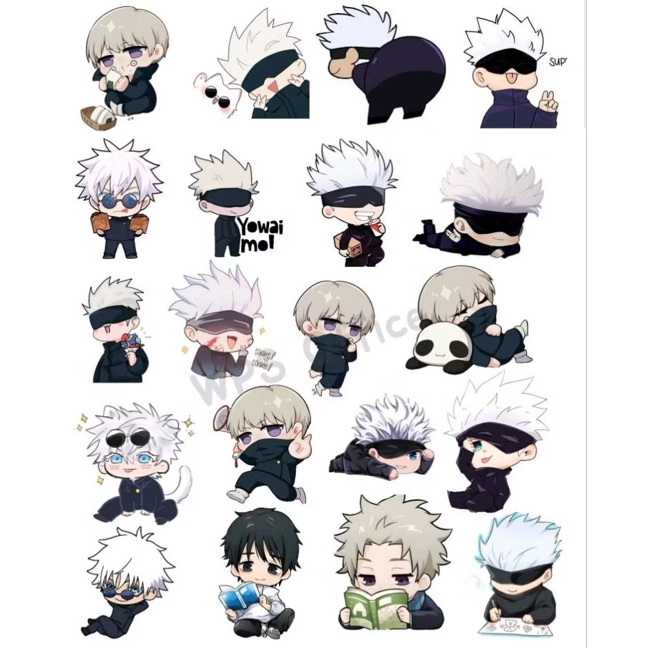 

Sticker Gojo Satoru Chibi Isi 20Pcs