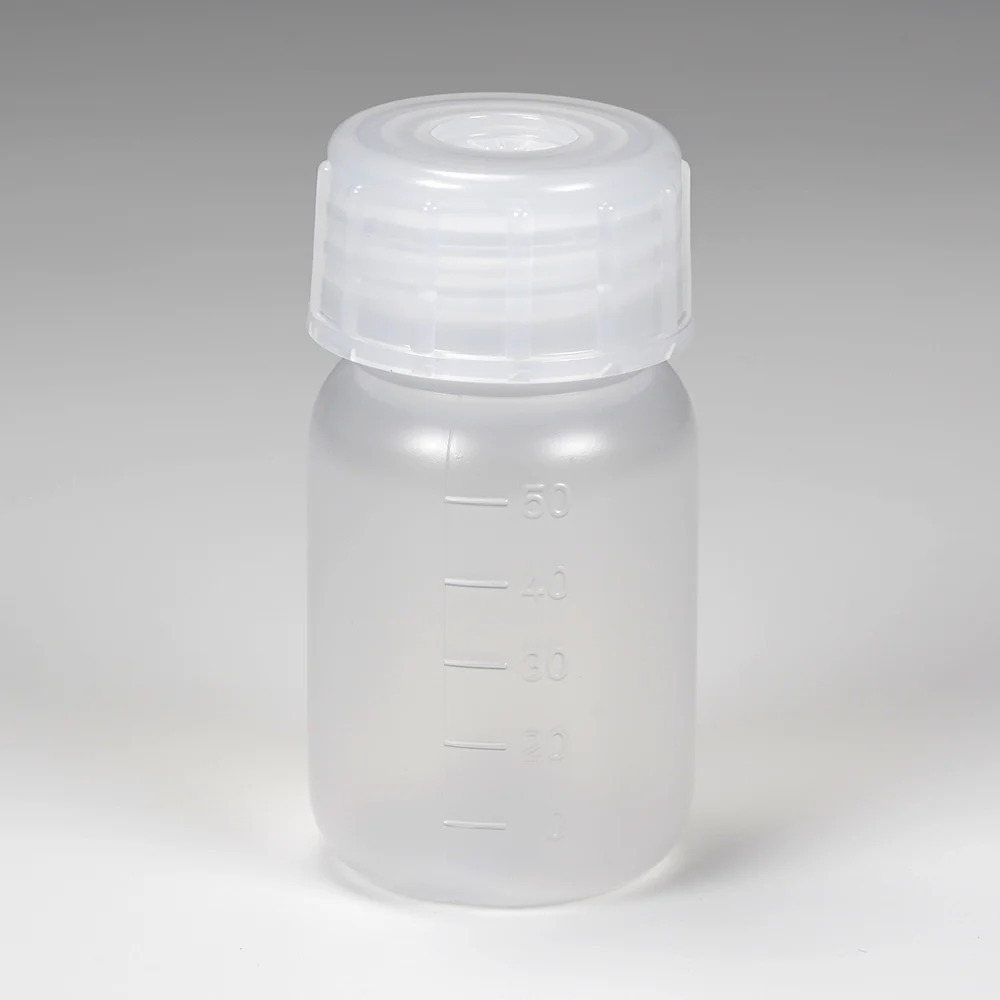 AS ONE PP Wide Mouth Bottle 50ml | Botol Plastik Autoclave Laboratorium
