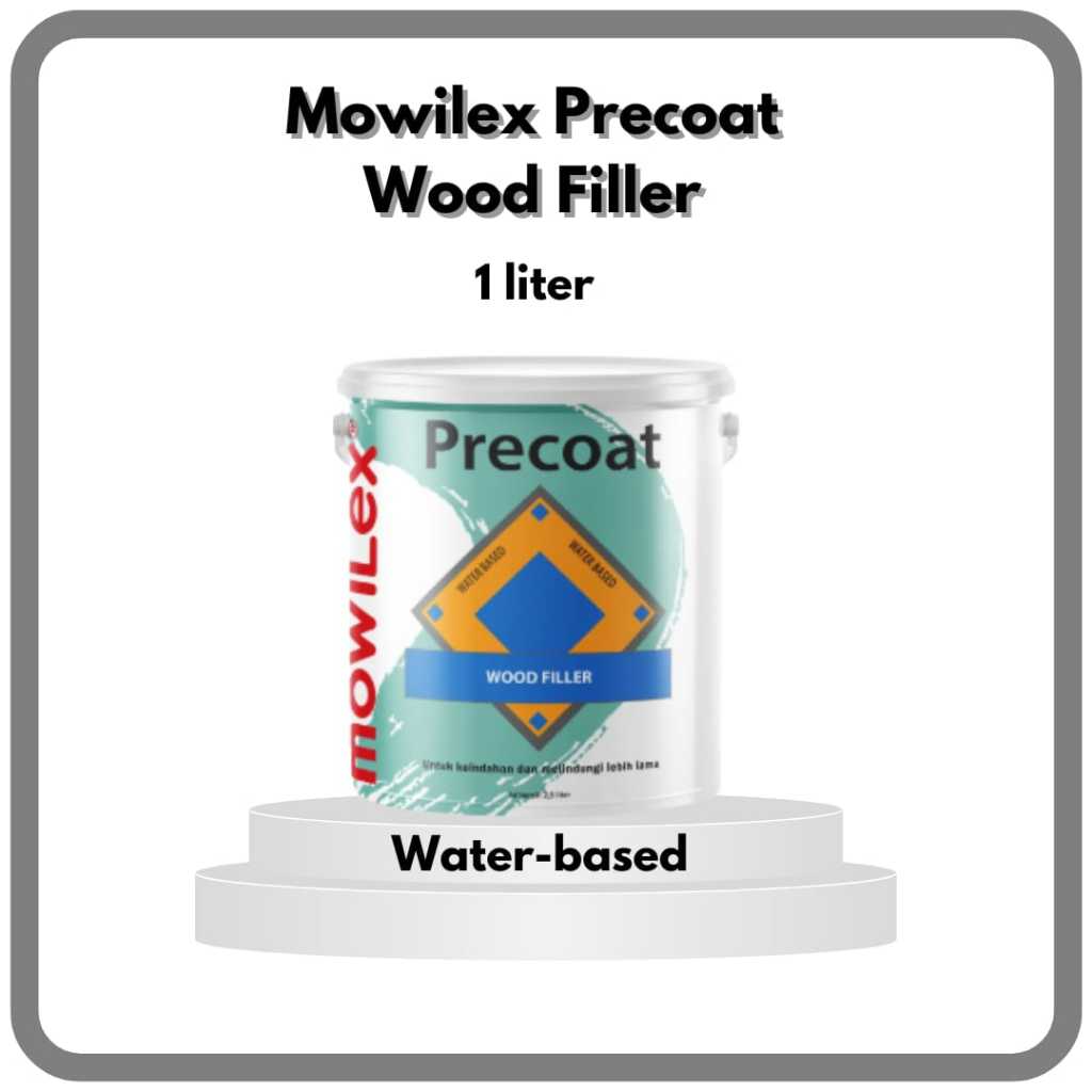 Mowilex Precoat Wood Filler 1liter [Jati & Kamper]